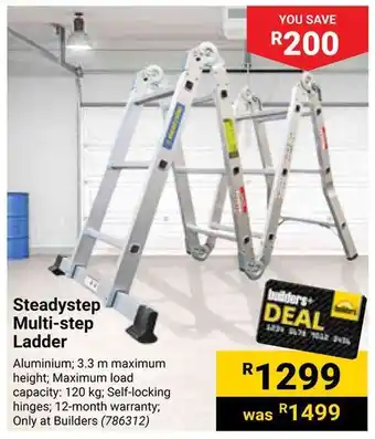 Builders Warehouse Steadystep Multi-step Ladder offer