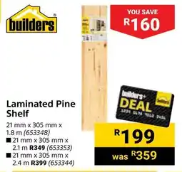 Builders Warehouse Laminated Pine Shelf offer