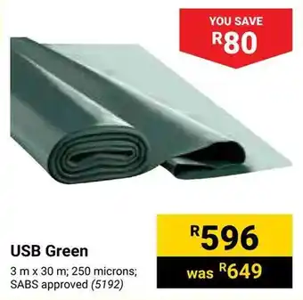 Builders Warehouse USB Green offer