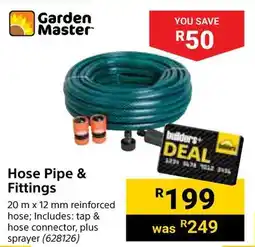 Builders Warehouse Garden Master Hose Pipe & Fittings offer