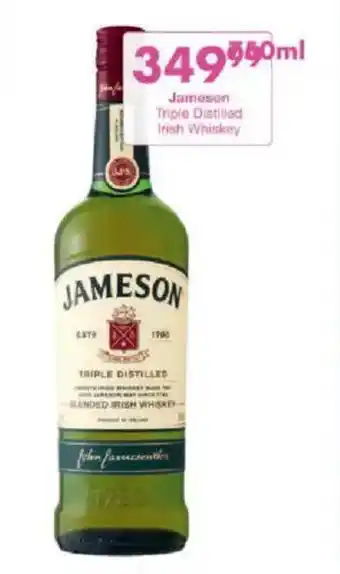 President Hyper Jameson Triple Distilled Irish Whiskey offer