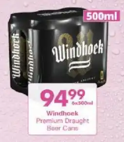 President Hyper Windhoek Premium Draught Beer Cans offer