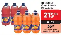 Makro BROOKES Oros Squash offer