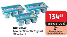 Makro NUTRIDAY Low Fat Smooth Yoghurt offer