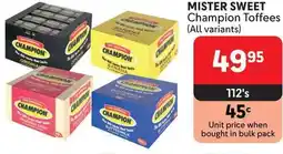 Makro MISTER SWEET Champion Toffees offer