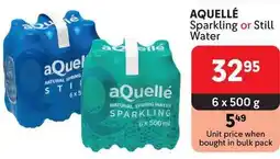 Makro AQUELLÉ Sparkling or Still Water offer