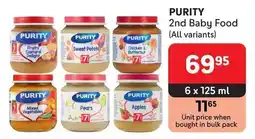 Makro PURITY 2nd Baby Food offer