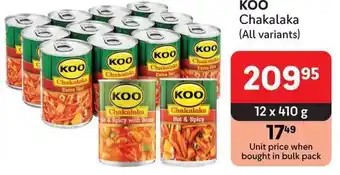 Makro KOO Chakalaka offer