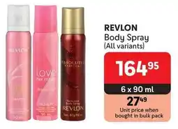 Makro REVLON Body Spray offer