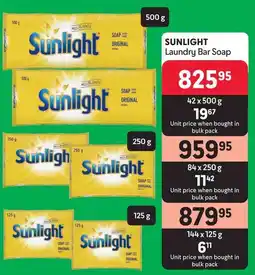 Makro SUNLIGHT Laundry Bar Soap offer