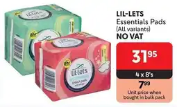 Makro LIL-LETS Essentials Pads offer