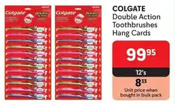 Makro COLGATE Double Action Toothbrushes Hang Cards offer