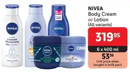 Makro NIVEA Body Cream or Lotion offer