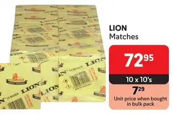 Makro LION Matches offer