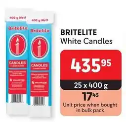 Makro BRITELITE White Candles offer