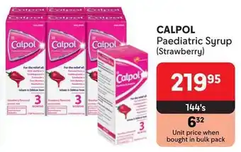 Makro CALPOL Paediatric Syrup Strawberry offer