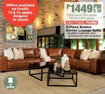 House & Home Bonica Corner Lounge Suite offer