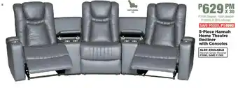 House & Home Hannah Home Theatre Recliner with Consoles offer