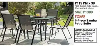 House & Home Samba Patio Suite offer