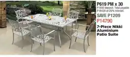 House & Home Nikki Aluminium Patio Suite offer