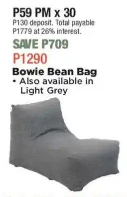 House & Home Bowie Bean Bag offer