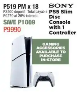 House & Home SONY PS5 Slim Disc with 1 Controller offer