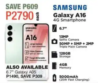 House & Home SAMSUNG Galaxy A16 4G Smartphone offer