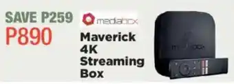 House & Home Mediabox Maverick 4K Streaming Box offer