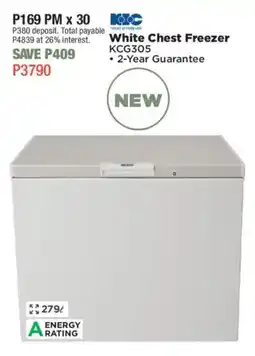 House & Home KIC White Chest Freezer offer