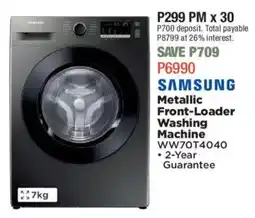 House & Home SAMSUNG Metallic Front-Loader Washing Machine offer