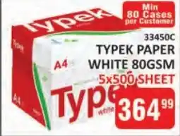 KitKat Cash and Carry Typek paper white 80gsm offer