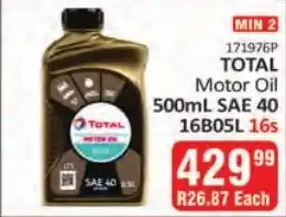 KitKat Cash and Carry TOTAL Motor Oil SAE 40 offer