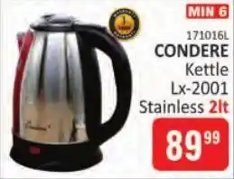 KitKat Cash and Carry CONDERE Kettle Lx-2001 Stainless offer