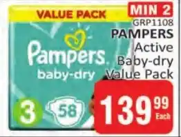 KitKat Cash and Carry PAMPERS Active Baby-dry Value Pack offer