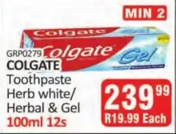 KitKat Cash and Carry COLGATE Toothpaste Herb white/ Herbal & Gel offer