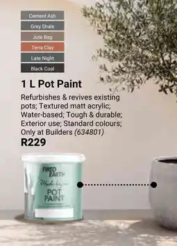 Builders Warehouse FIRED EARTH Pot Paint offer