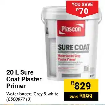 Builders Warehouse Plascon Sure Coat Plaster Primer offer