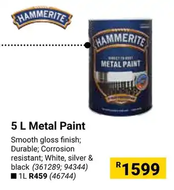 Builders Warehouse HAMMERITE Metal Paint offer