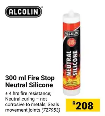 Builders Warehouse ALCOLIN Fire Stop Neutral Silicone offer