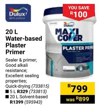 Builders Warehouse Dulux Water-based Plaster Primer offer