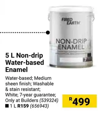 Builders Warehouse FIRED EARTH Non-drip Water-based Enamel offer