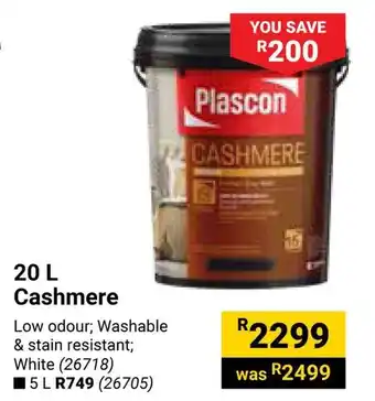 Builders Warehouse Plascon Cashmere offer