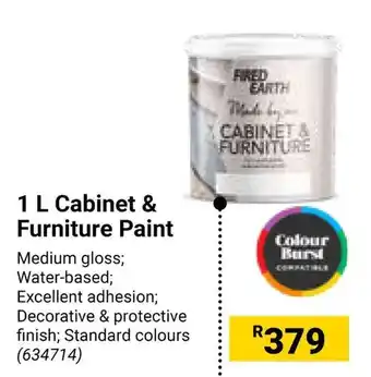 Builders Warehouse FIRED EARTH Cabinet & Furniture Paint offer