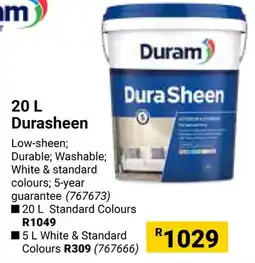 Builders Warehouse Duram Durasheen offer