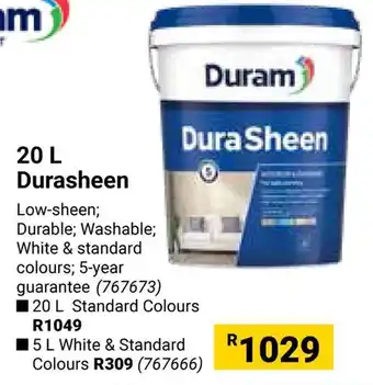 Builders Warehouse Duram Durasheen offer