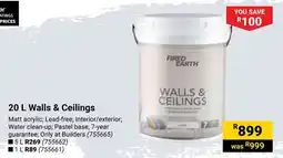 Builders Warehouse FIRED EARTH Walls & Ceilings offer