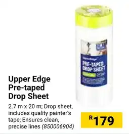 Builders Warehouse Upper Edge Pre-taped Drop Sheet offer