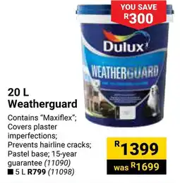 Builders Warehouse Dulux Weatherguard offer