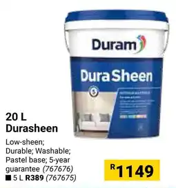 Builders Warehouse Duram Durasheen offer