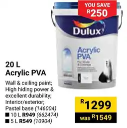 Builders Warehouse Dulux Acrylic PVA offer